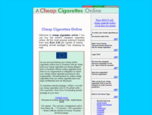 Tablet Screenshot of cheap-cigarettes.co.za